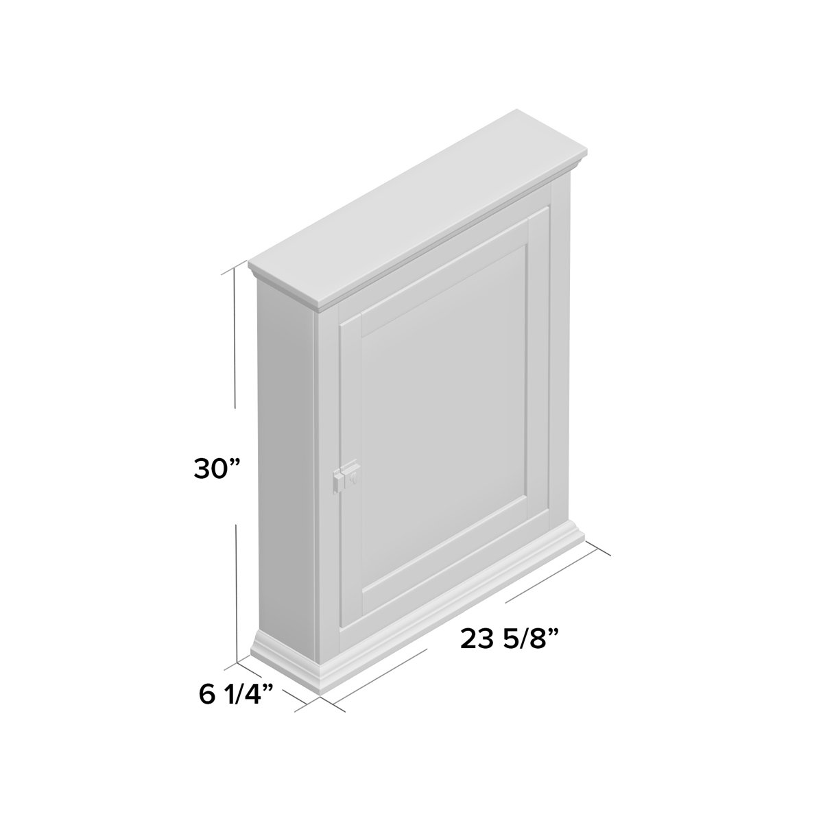 Three Posts™ Admiranda Surface Mount Framed 1 Door Medicine